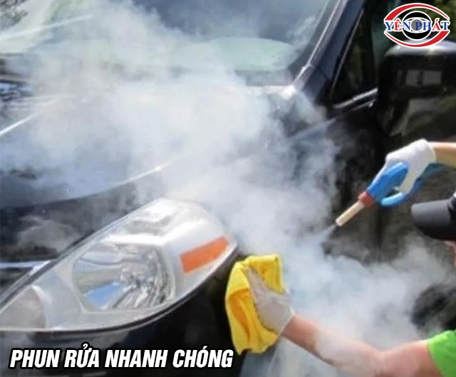 Máy rửa xe hơi nước nóng vệ sinh nhanh chóng