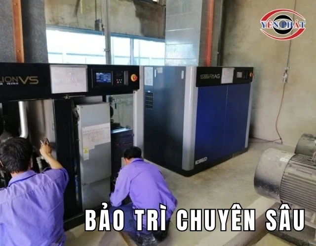Máy khí nén 100kW yêu cầu bảo trì chuyên sâu bởi độ kỹ thuật viên giàu kinh nghiệm