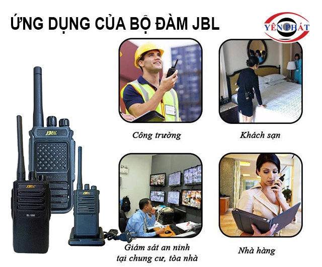 Ứng dụng thực tế của bộ đàm JBL