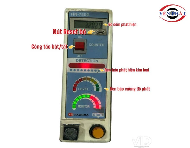 điều khiển máy dò kim loại Oshima
