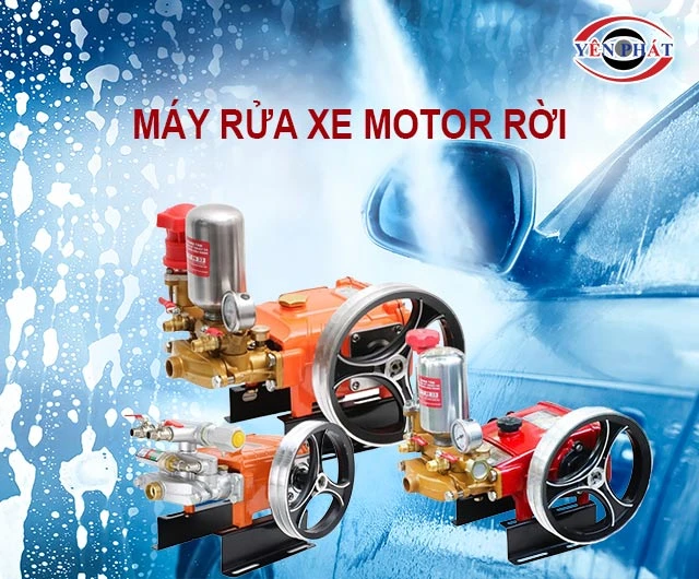 Máy rửa xe motor rời