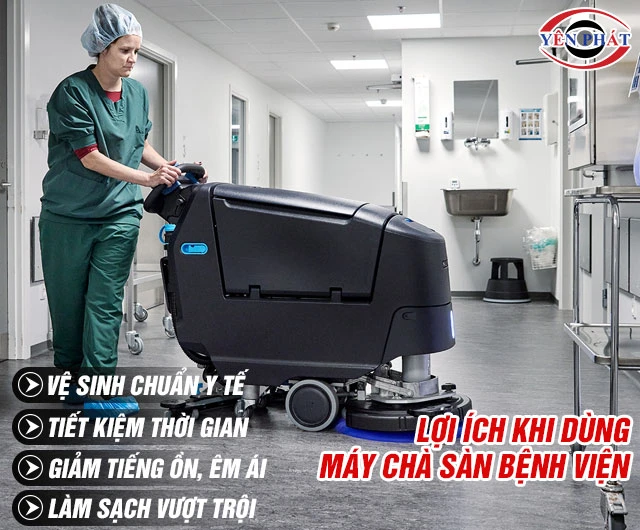 Lợi ích máy chà sàn cho bệnh viện