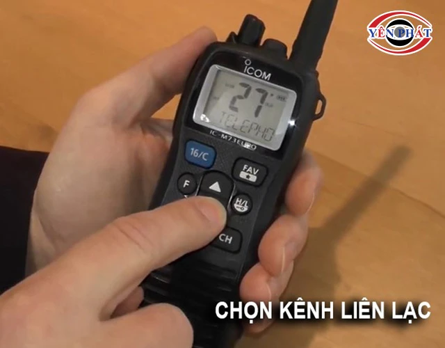 chọn kênh cho bộ đàm Icom