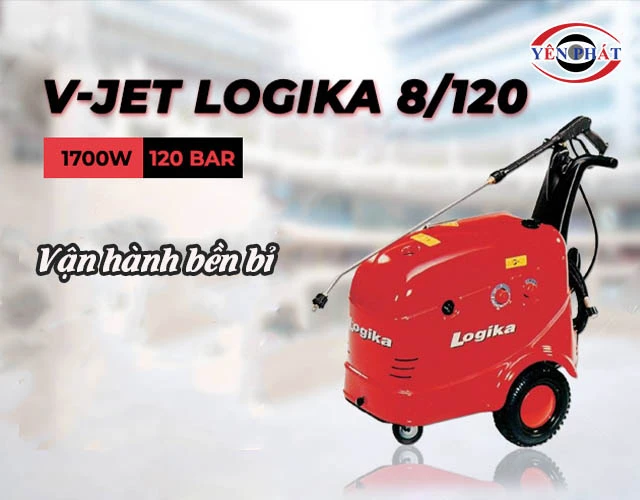 Máy rửa xe công nghiệp Logika 8/120 bền