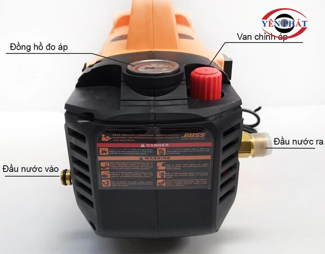 Cấu tạo máy rửa xe thương hiệu Boss