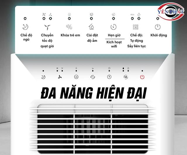 Máy hút ẩm 60L đa năng