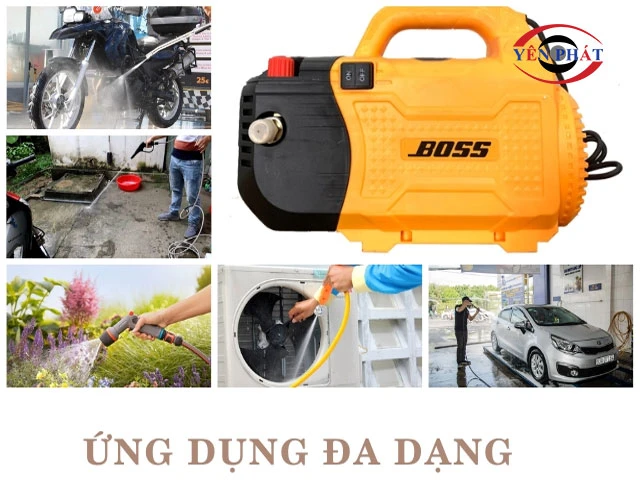 Ứng dụng máy rửa xe Boss