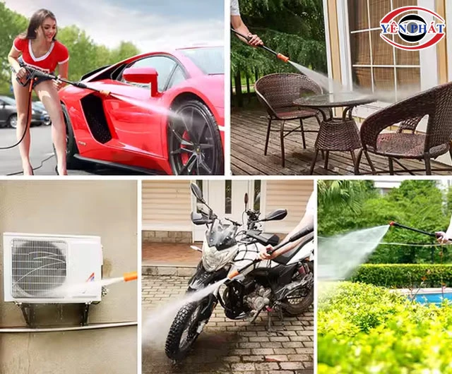Ứng dụng máy rửa xe Yili