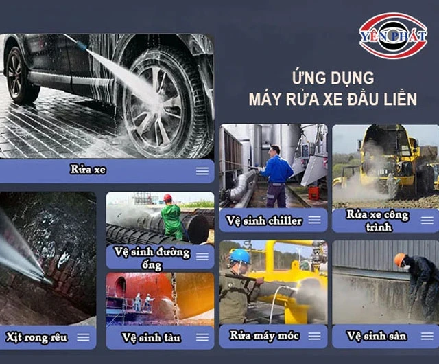 Ứng dụng máy rửa xe Kungfu KF 2.2kw