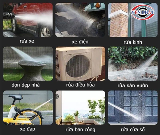 Ứng dụng của máy rửa xe Kentex