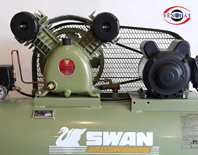 máy nén khí Swan làm từ thép đúc hoặc gang tổng hợp