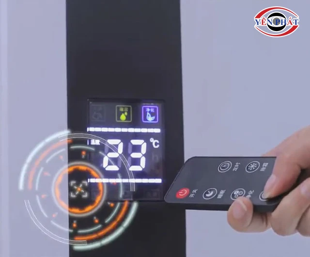 cài đặt độ ẩm cho máy hút ẩm Yangzi