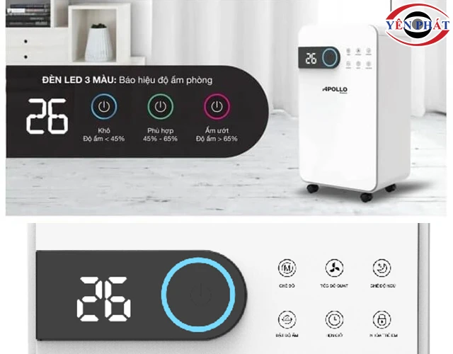 Hệ thống đèn 3 màu báo độ ẩm