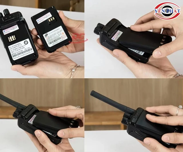 Cách lắp pin bộ đàm KBC