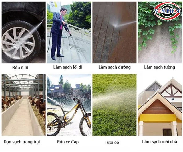 Ứng dụng máy rửa xe Alien