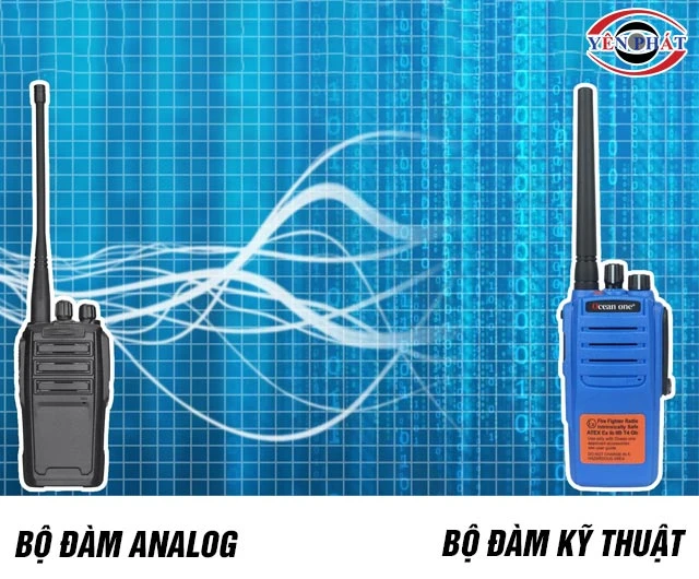 So sánh bộ đàm Analog và bộ đàm kỹ thuật số