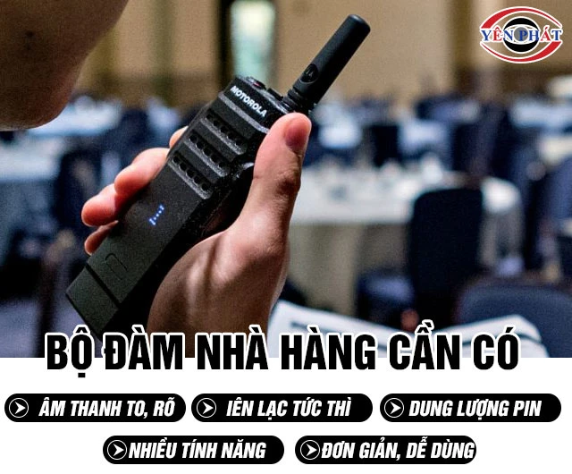 Tiêu chí chọn bộ đàm cho nhà hàng