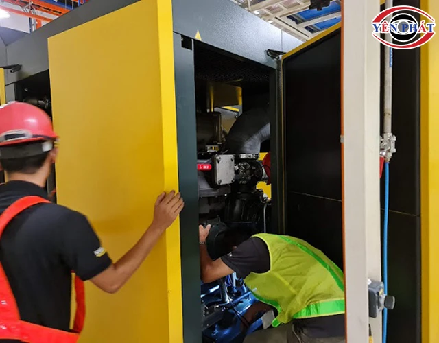 đánh giá tình hình thực tế máy nén khí