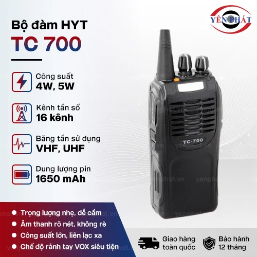 Bộ đàm giá rẻ HYT TC 700 2