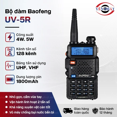Bộ đàm cầm tay Baofeng UV-5R 2