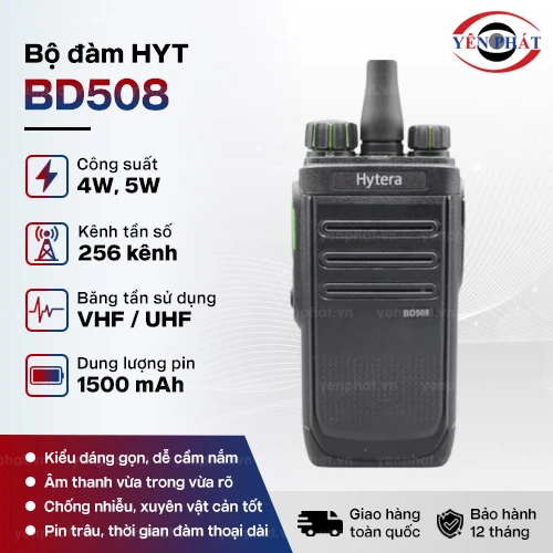 Bộ đàm cầm tay HYT BD508 2