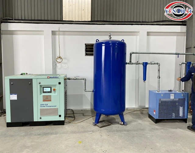 Mua - bảo trì - chỉnh áp máy nén khí trục vít ở Yên Phát