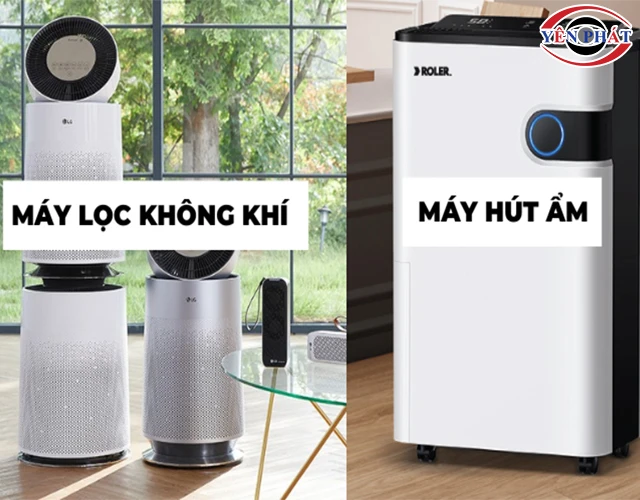phân biệt máy hút ẩm và máy lọc không khí