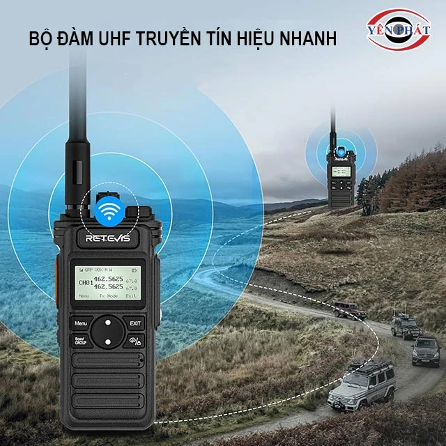 bộ đàm UHF truyền tín hiệu nhanh