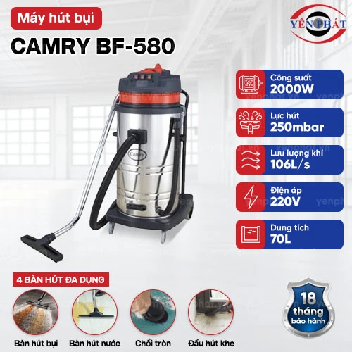 Máy hút bụi công nghiệp lớn Camry BF-580 2