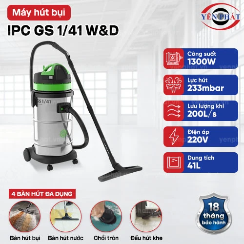 Máy hút bụi công nghiệp lớn IPC GS 1/41 W&D 2