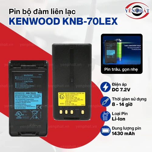 Pin bộ đàm liên lạc Kenwood KNB-70LEX 2