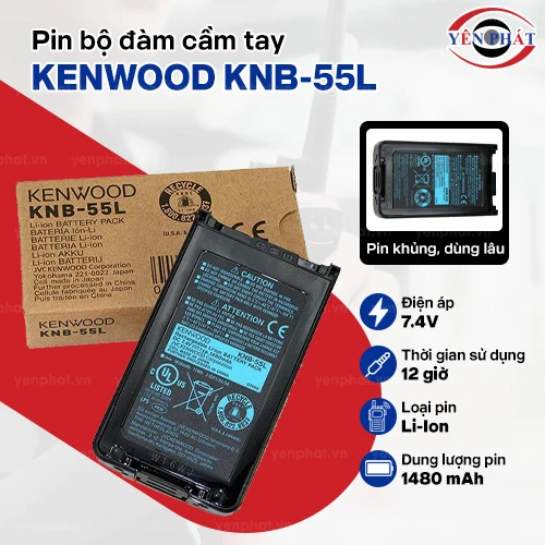 Pin bộ đàm cầm tay Kenwood KNB-55L 2