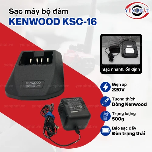 Sạc máy bộ đàm Kenwood chính hãng KSC-16 2
