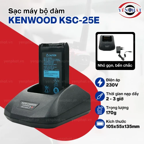 Sạc máy bộ đàm Kenwood KSC-25E 2