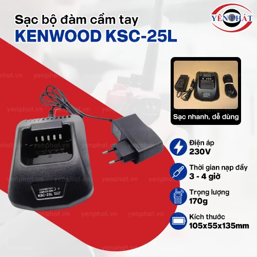 Sạc bộ đàm cầm tay Kenwood KSC-25L 2