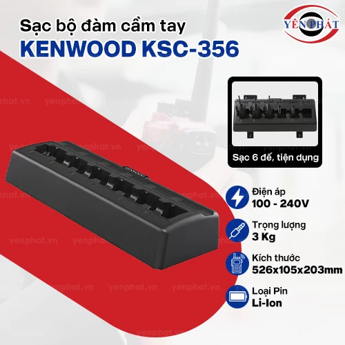 Sạc bộ đàm cầm tay Kenwood KSC-356 2