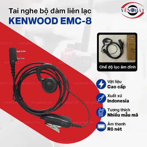 Tai nghe bộ đàm liên lạc Kenwood EMC-8 2