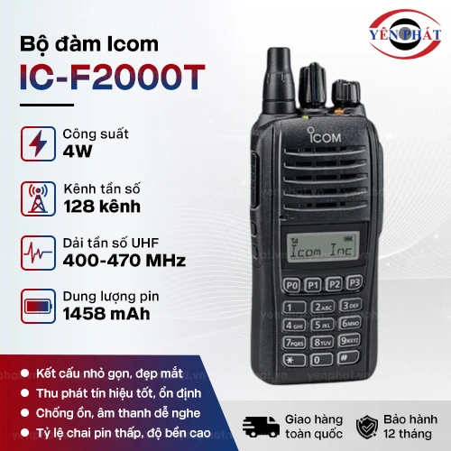 Máy bộ đàm cầm tay Icom IC-F2000T 2