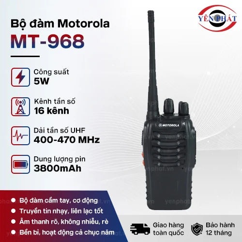 Bộ đàm cầm tay Motorola MT-968 2