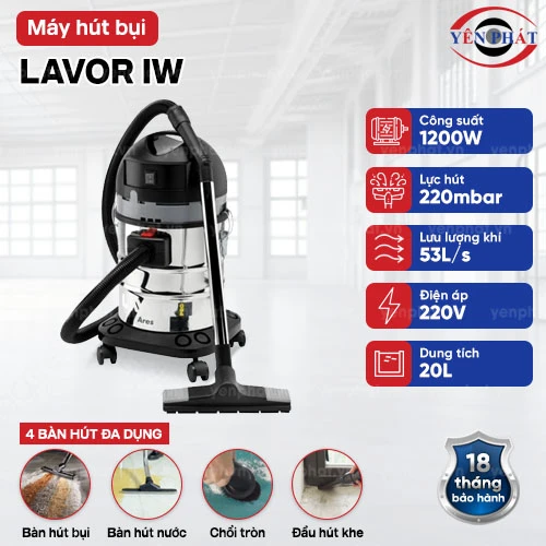 Máy hút bụi công nghiệp Lavor IW 2