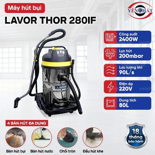 Máy hút bụi nhà xưởng Lavor THOR 280IF 2