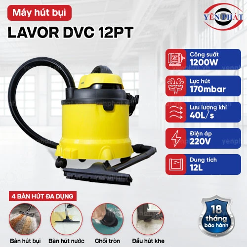 Máy hút bụi công nghiệp Lavor DVC 12PT 2