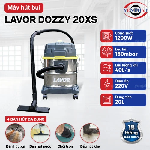 Máy hút bụi khô và ướt Lavor Dozzy 20XS 2
