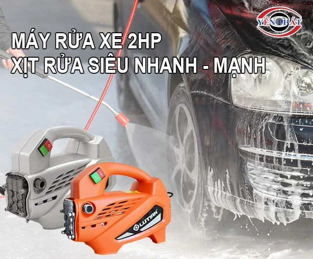 Máy rửa xe 2hp xịt rửa siêu mạnh