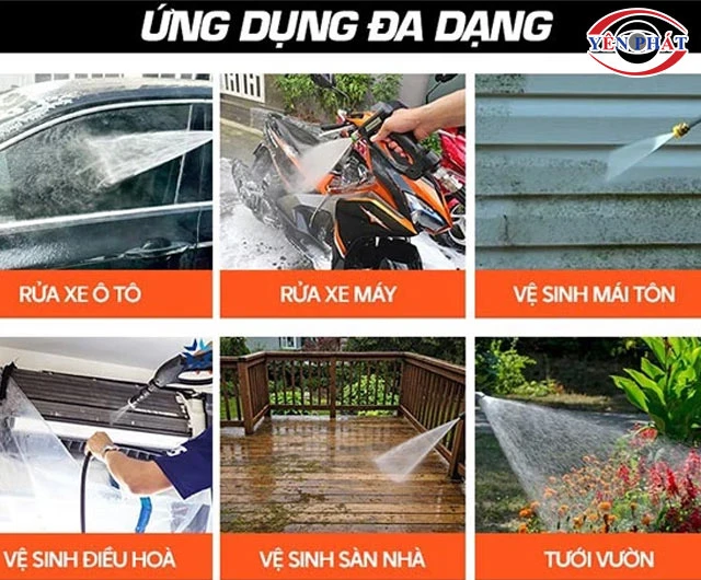 Ứng dụng máy rửa xe Kasumi 