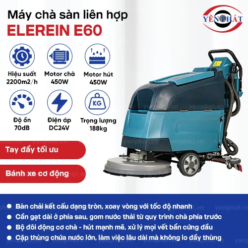 Máy chà sàn liên hợp Elerein E60 2