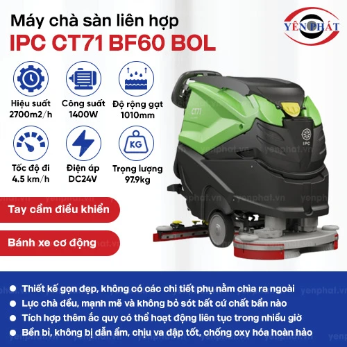 Máy chà sàn liên hợp IPC CT71 BF60 BOL 2