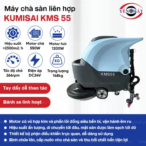 Máy chà sàn liên hợp Kumisai KMS 55 2