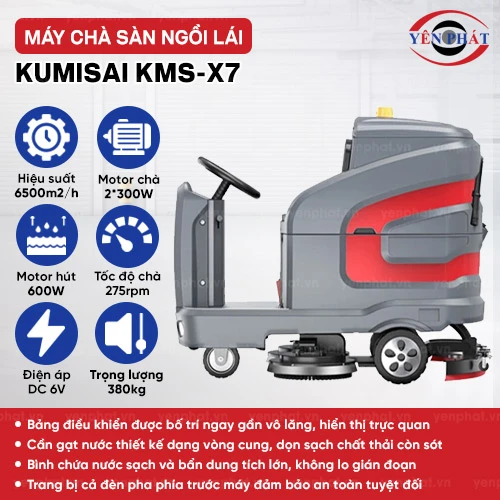 Máy chà sàn ngồi lái Kumisai KMS-X7 2