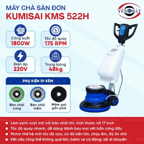 Máy chà sàn công nghiệp Kumisai KMS 522H 2